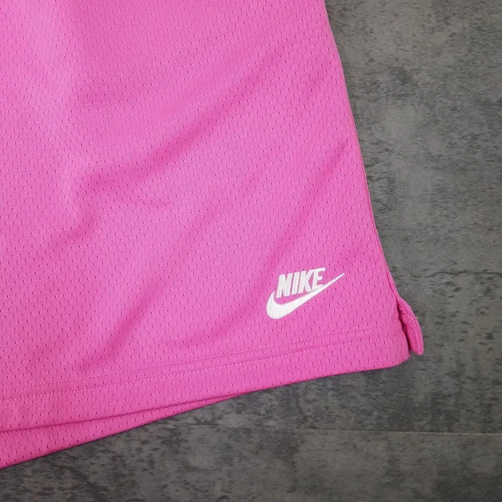 NIKE Flow Sportswear Mesh Basketball Shorts Mens‎ Size LARGE Pink